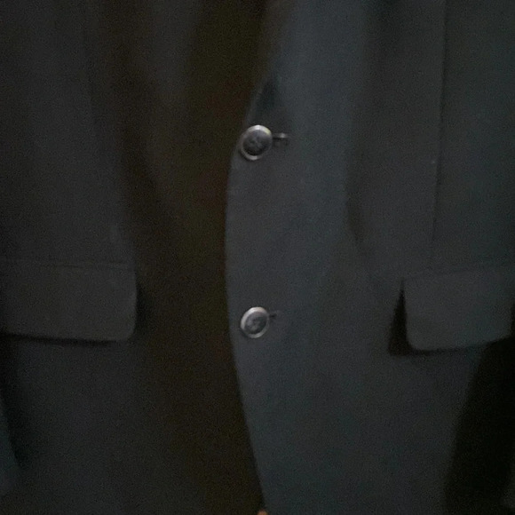 Pronto Uomo Black Wool Blend Suit Jacket Size 48R - Picture 8 of 8